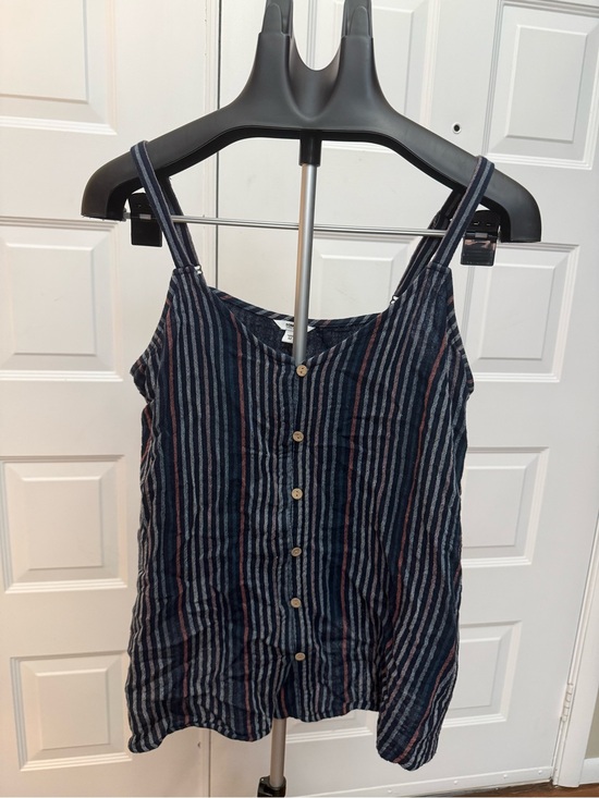 Sonoma Tops - Sonoma Navy Striped Tank Top
